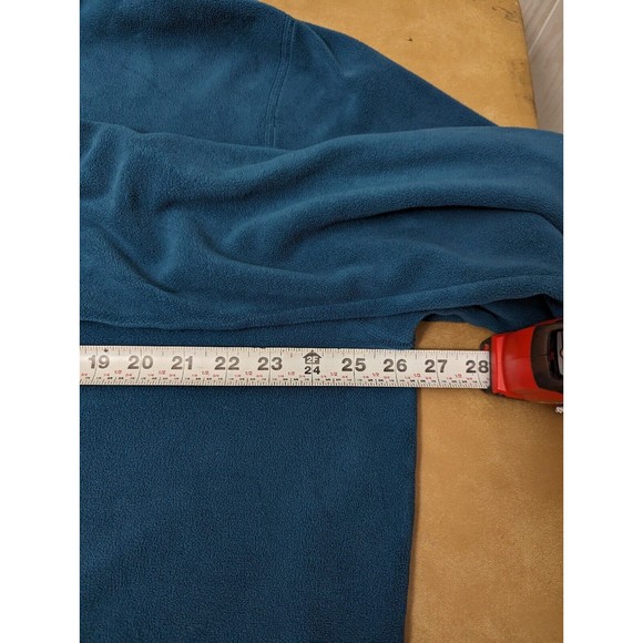 The North Face Mens XL Sweater Jacket in Teal Navy 1/4 Zip Fleece Pullover - Picture 7 of 8